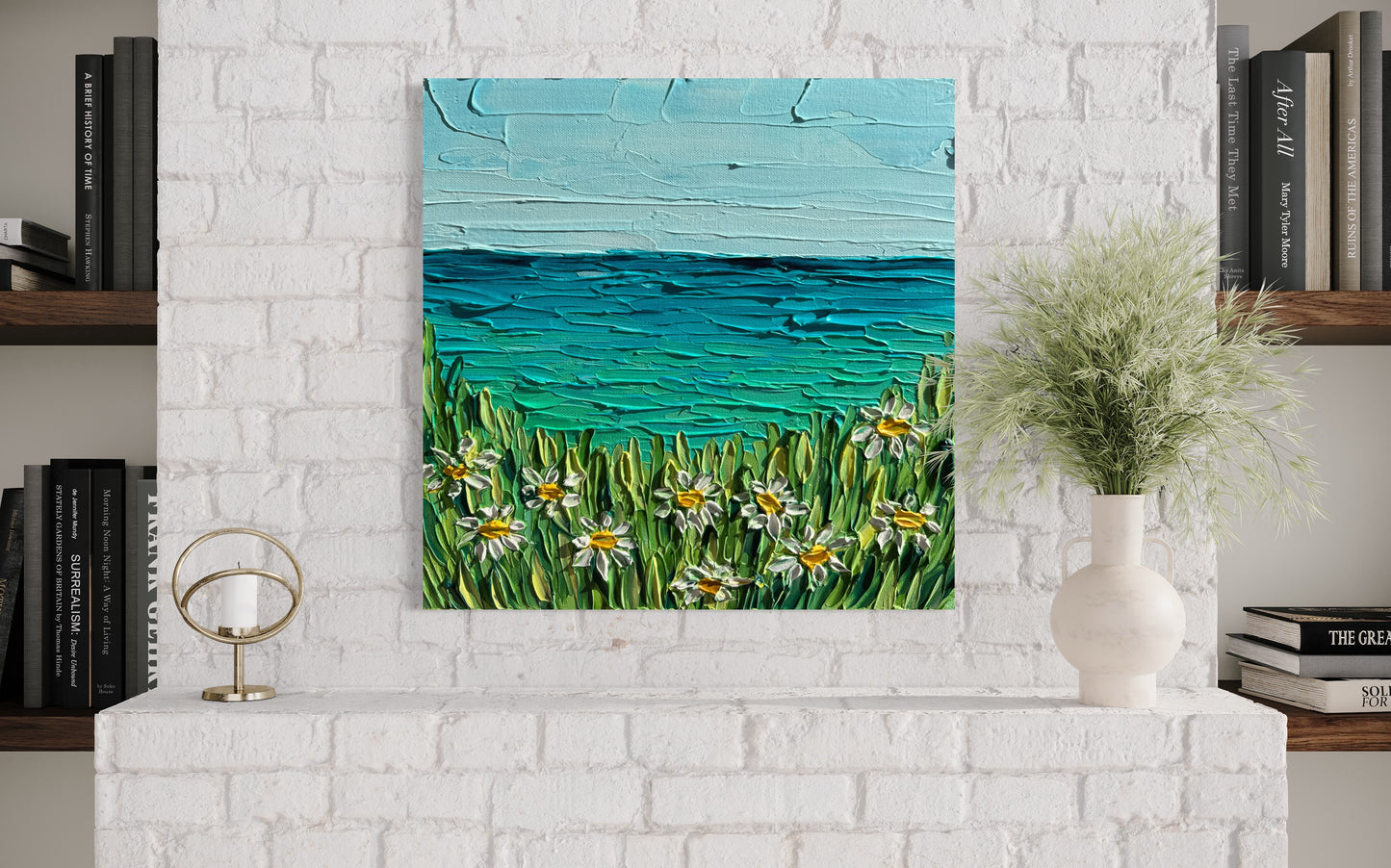 SUMMER ON MY MIND 30.5x30.5 cm acrylic on canvas original painting