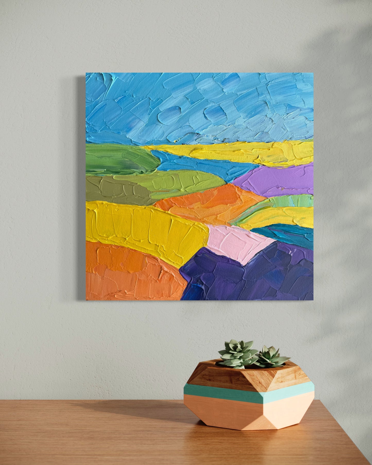 COUNTRYSIDE 29 30.5x30.5 cm acrylic on canvas original painting