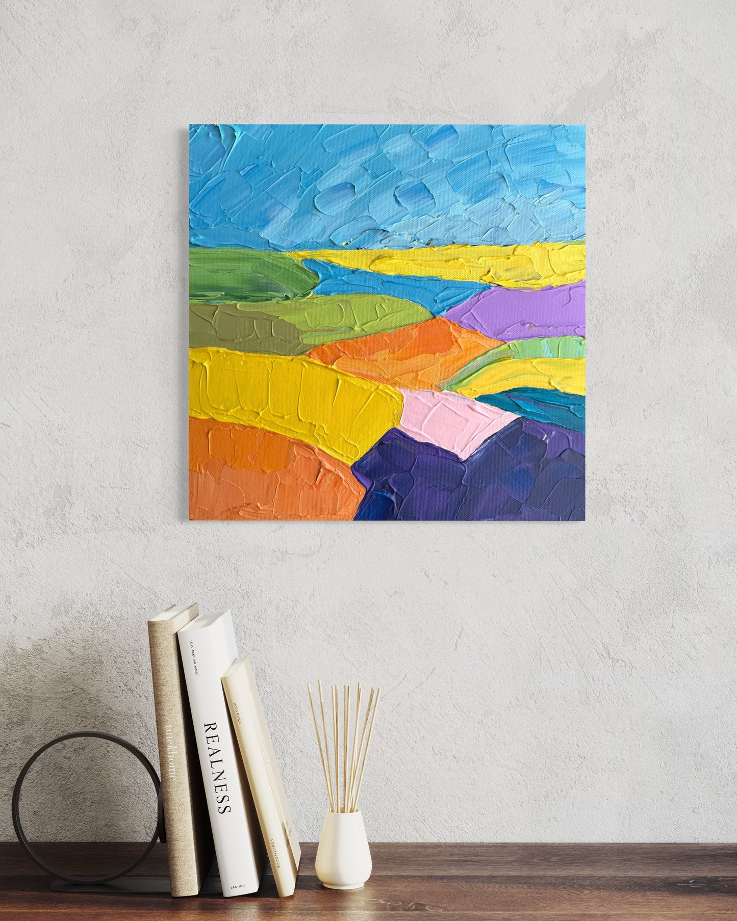 COUNTRYSIDE 29 30.5x30.5 cm acrylic on canvas original painting