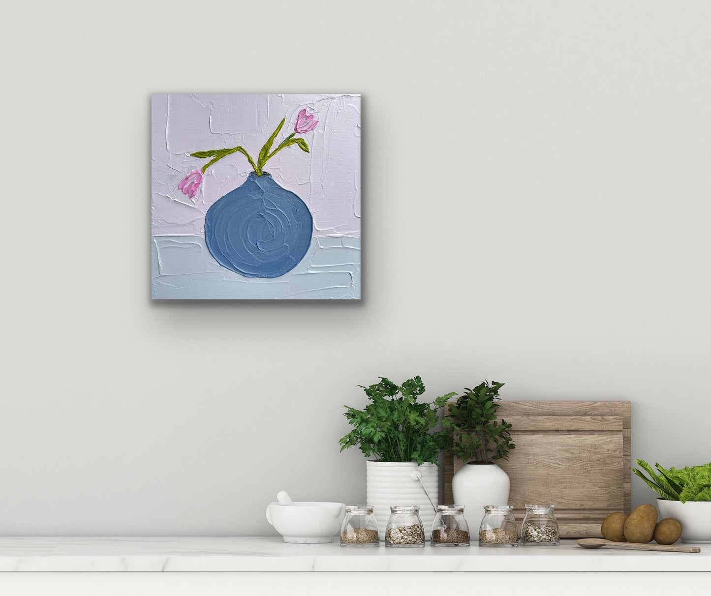 VASE AESTHETICS 11 30.5x30.5 cm acrylic on canvas original painting