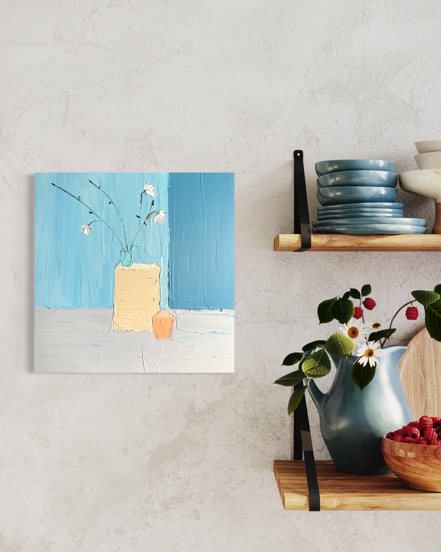 MINIMALIST STILL LIFE 2 30.5x30.5 cm acrylic on canvas original painting