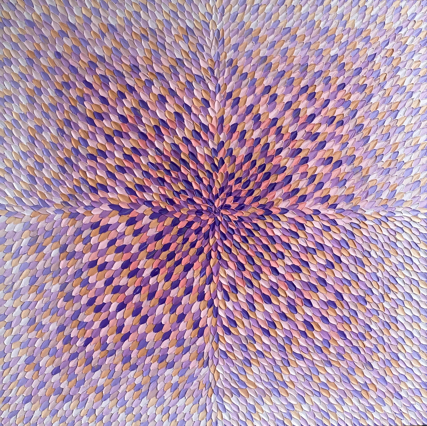 AWAKENING 122x122 cm acrylic on canvas original painting