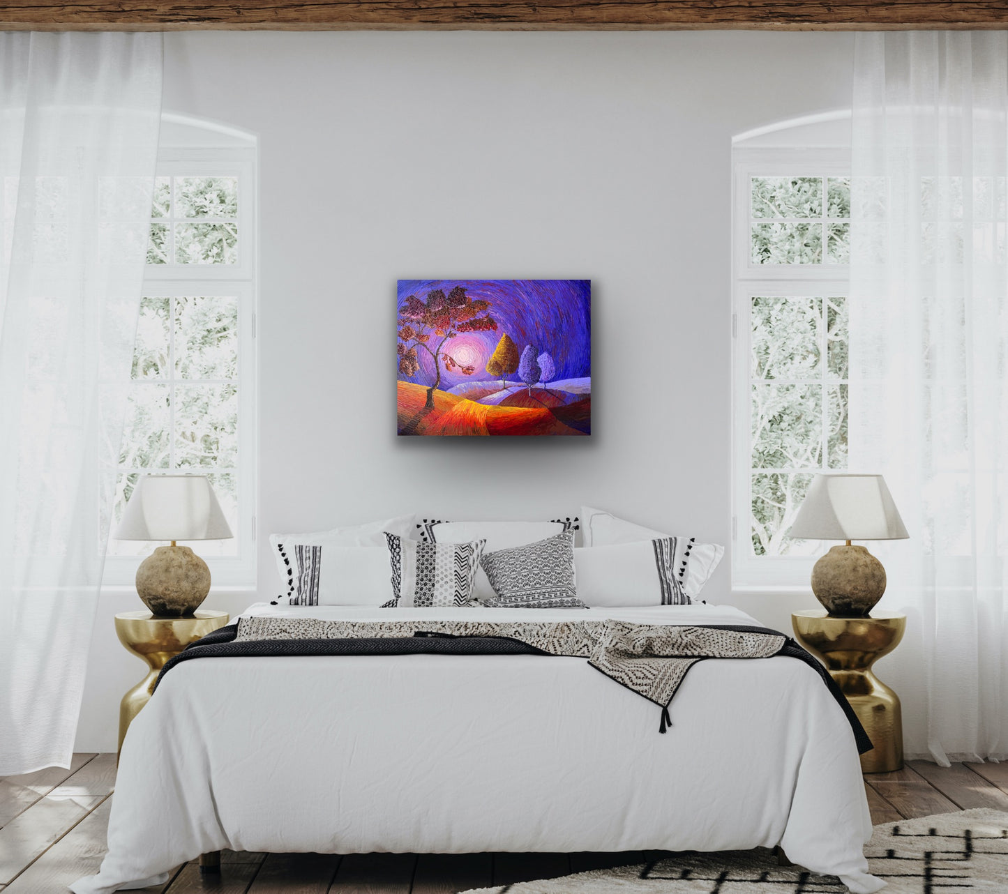 AUTUMN IN MT.WILSON 76x61 cm acrylic on canvas original painting