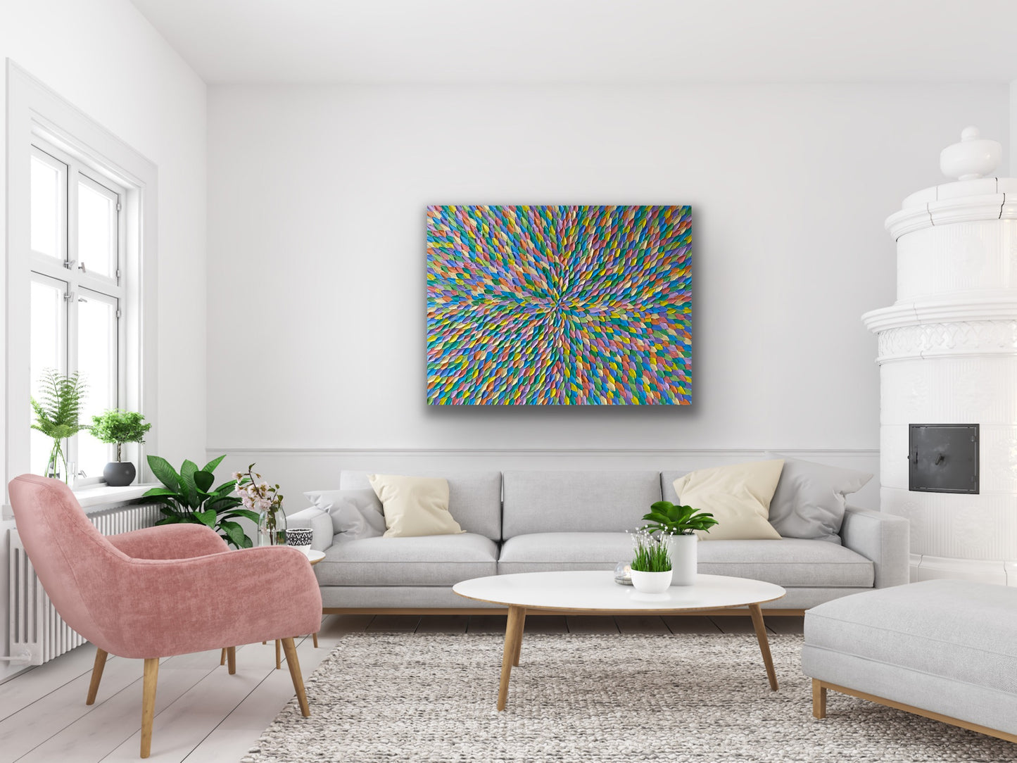 COLORS OF LIFE 107x81 cm acrylic on canvas original painting
