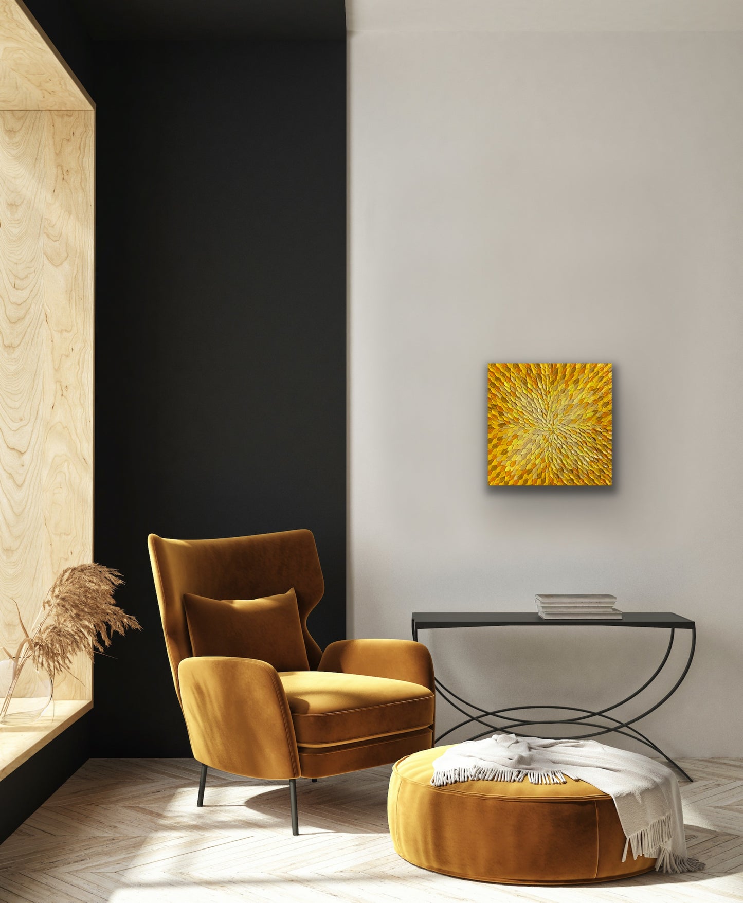 COLORS OF LIGHT 61x61 cm acrylic on canvas original painting