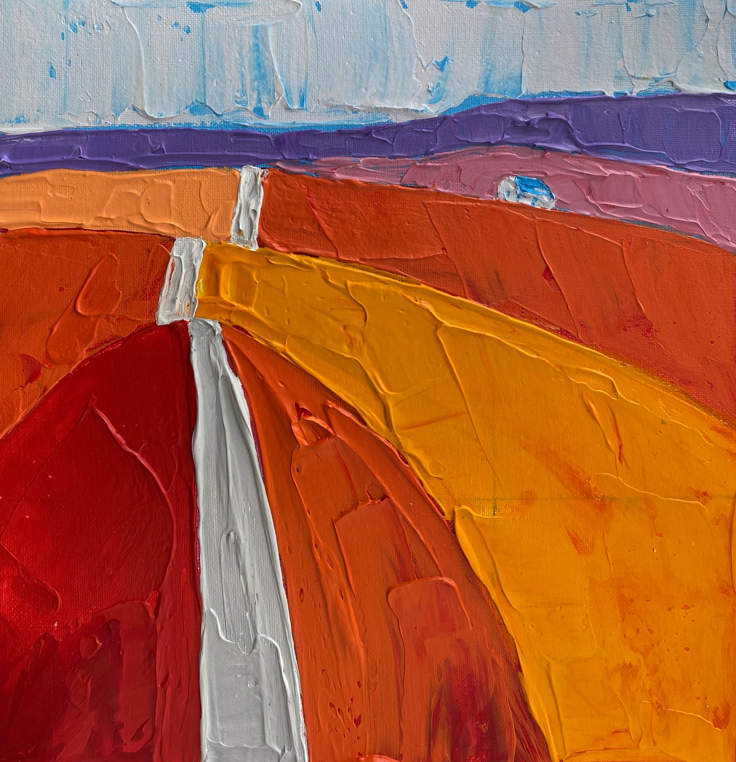 COUNTRYSIDE 13 30.5x30.5 cm acrylic on canvas original painting