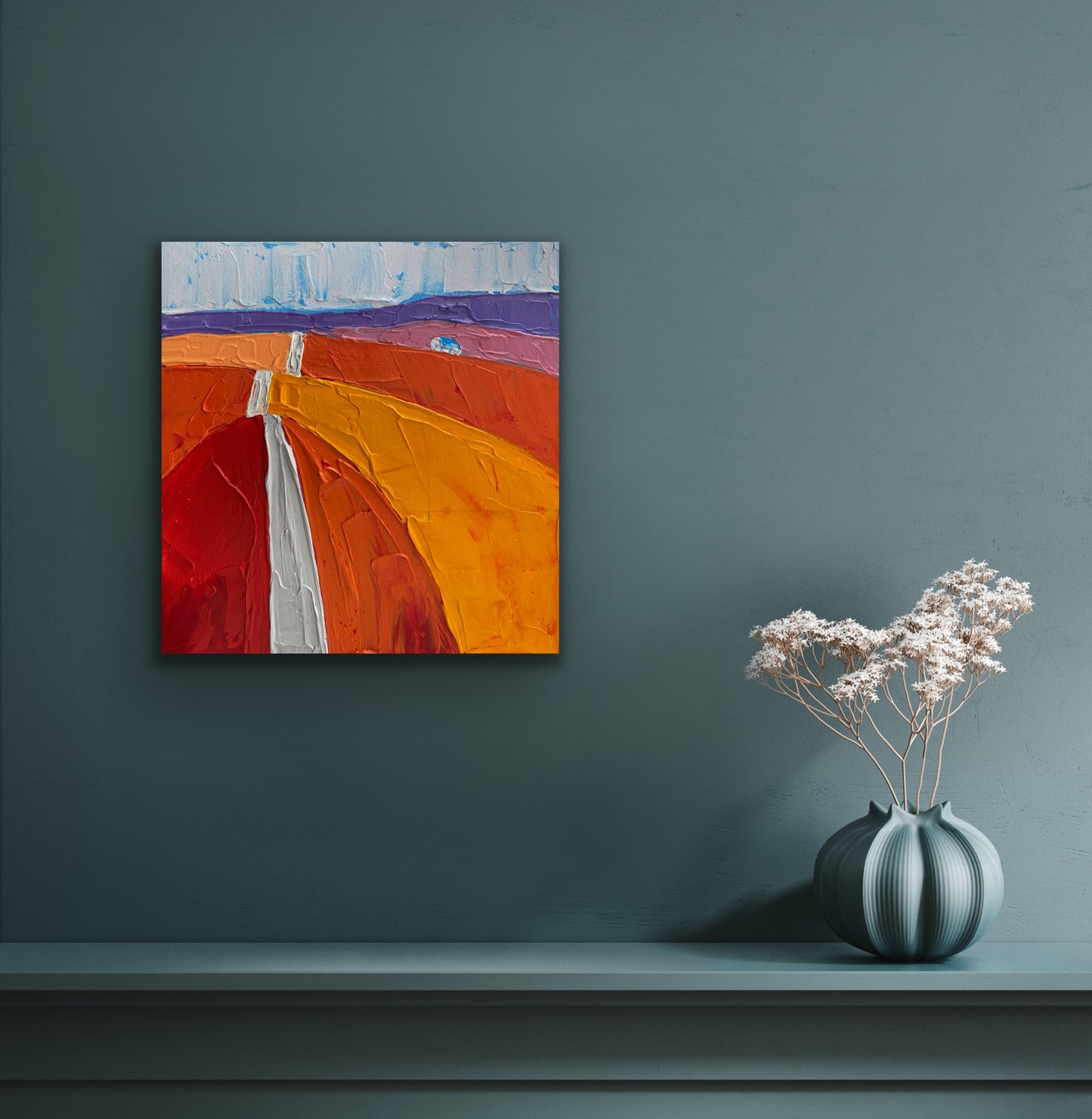 COUNTRYSIDE 13 30.5x30.5 cm acrylic on canvas original painting