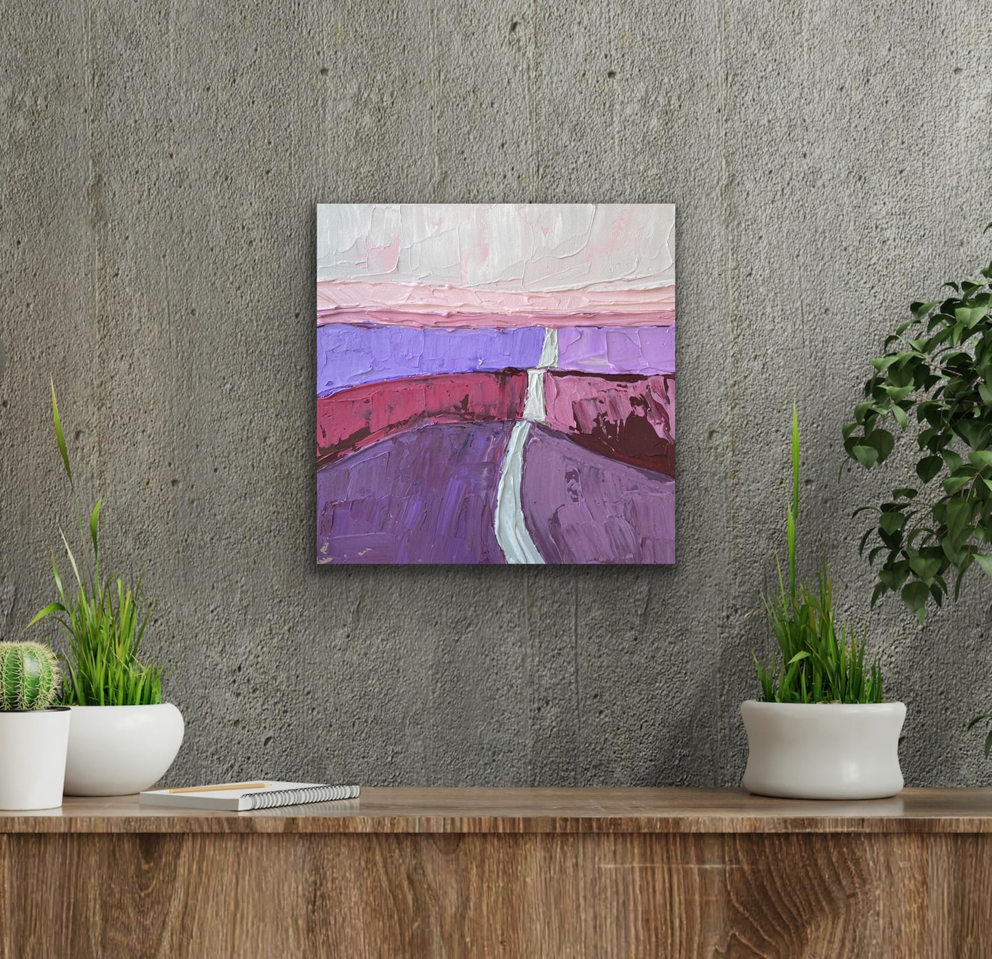 COUNTRYSIDE 16 30.5x30.5 cm acrylic on canvas original painting