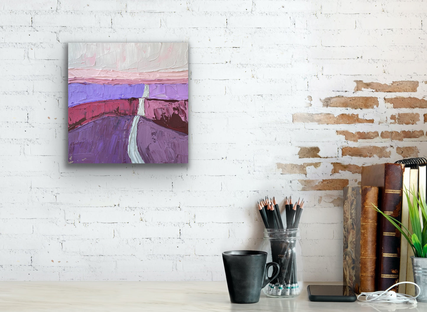COUNTRYSIDE 16 30.5x30.5 cm acrylic on canvas original painting