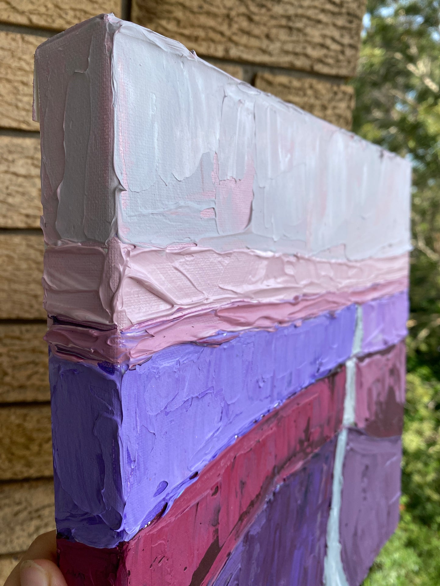 COUNTRYSIDE 16 30.5x30.5 cm acrylic on canvas original painting