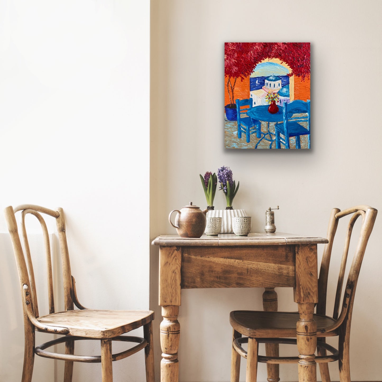 DREAMING OF HOLIDAY 41x51 cm acrylic on canvas original painting
