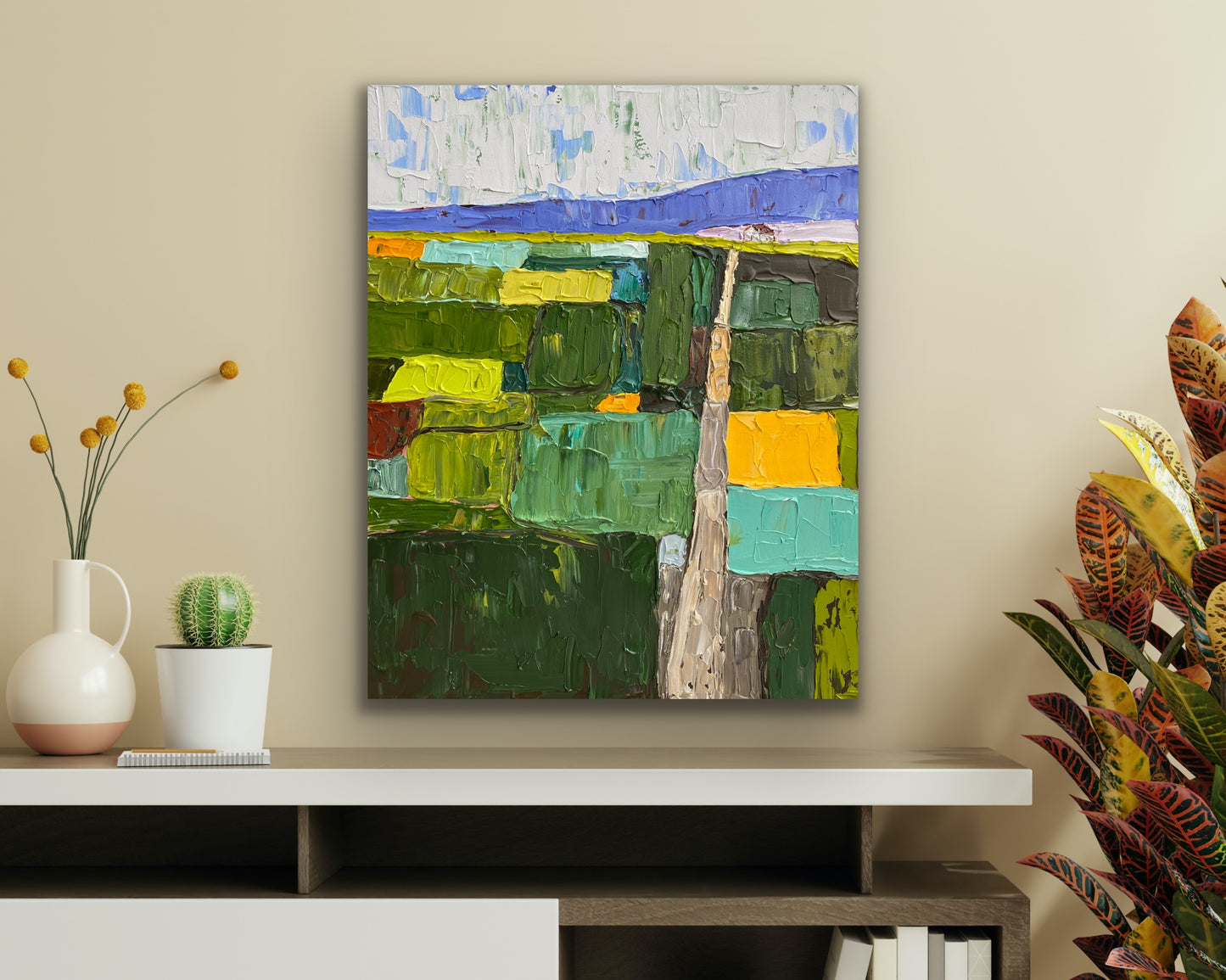 COUNTRYSIDE 10 61x76 cm acrylic on canvas original painting