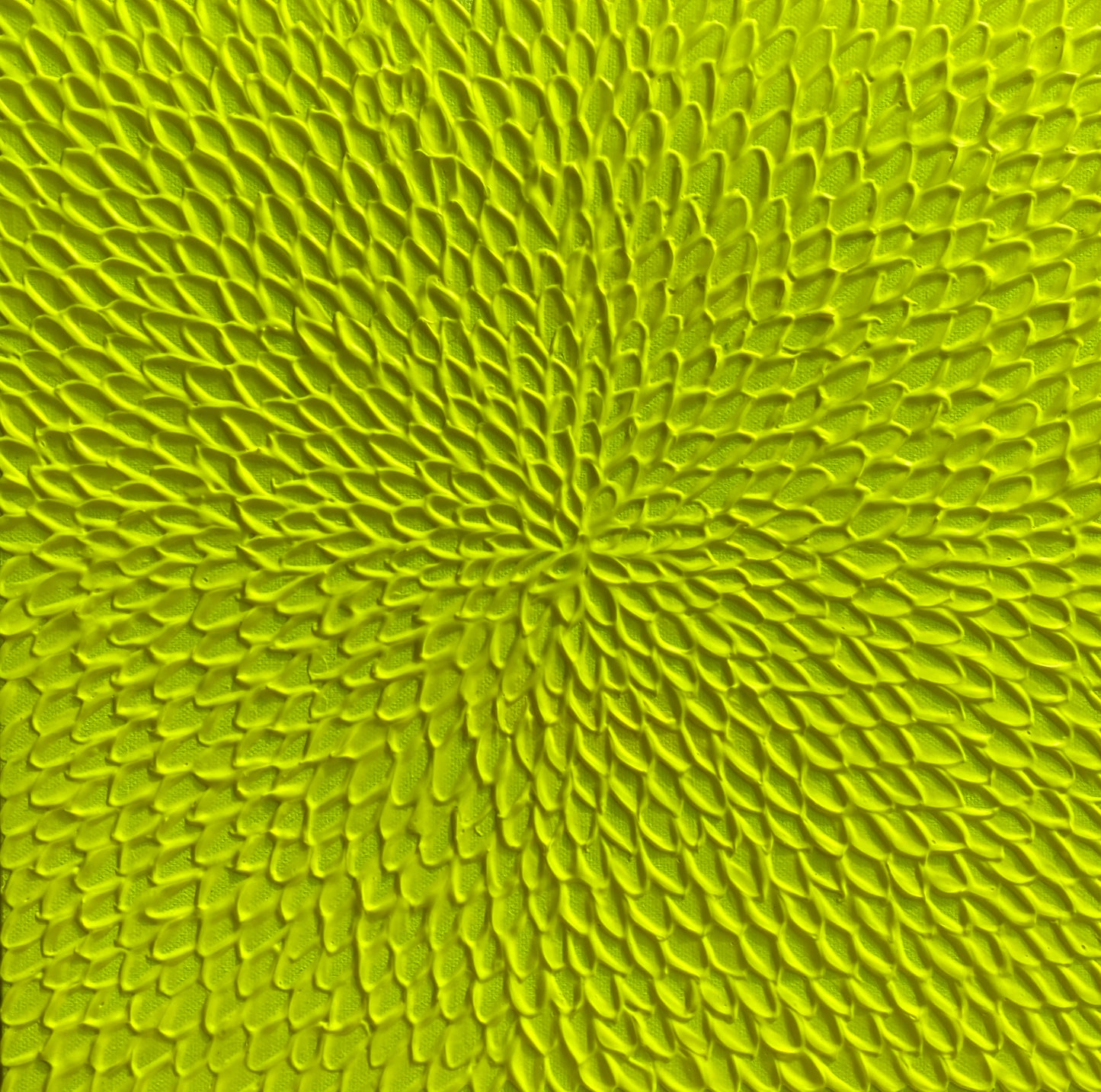 NEON SUNLIGHT 34x34 cm acrylic on canvas original painting (framed in white oak)