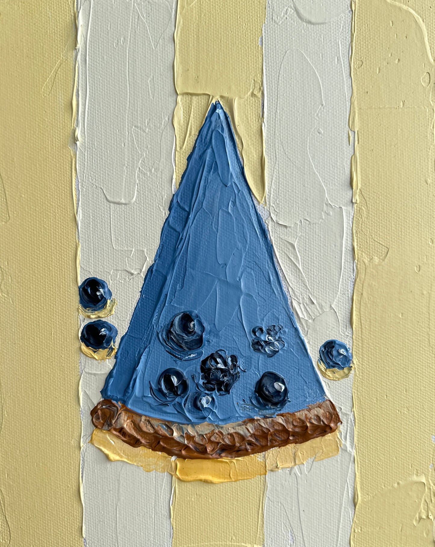 Abstract art piece with geometric shapes and contrasting colors