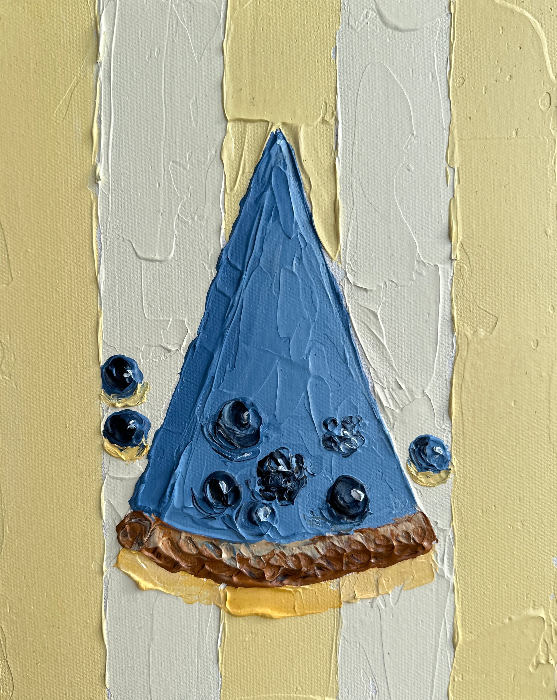 Abstract art piece with geometric shapes and contrasting colors
