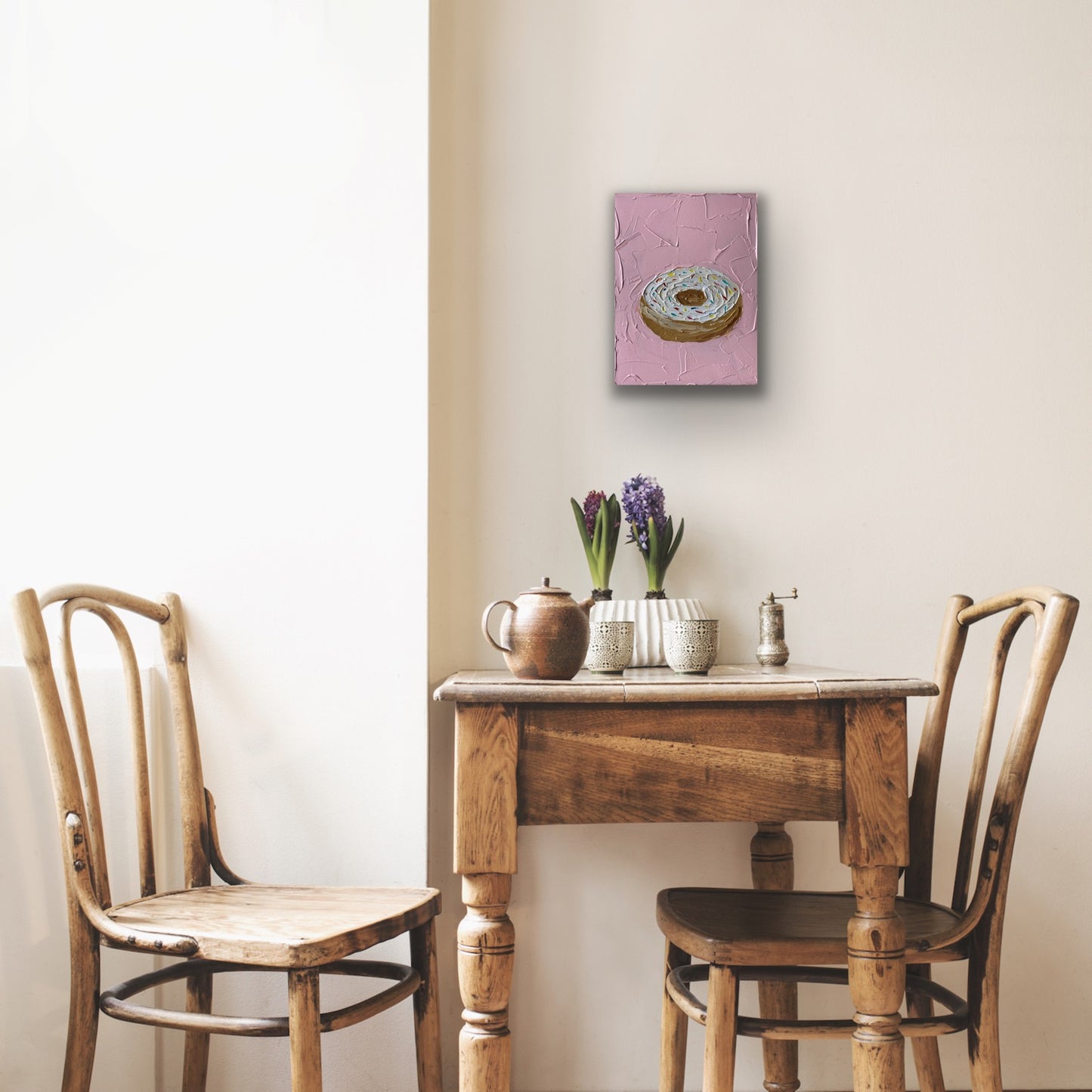 DONUT 23x31 cm acrylic on canvas original painting