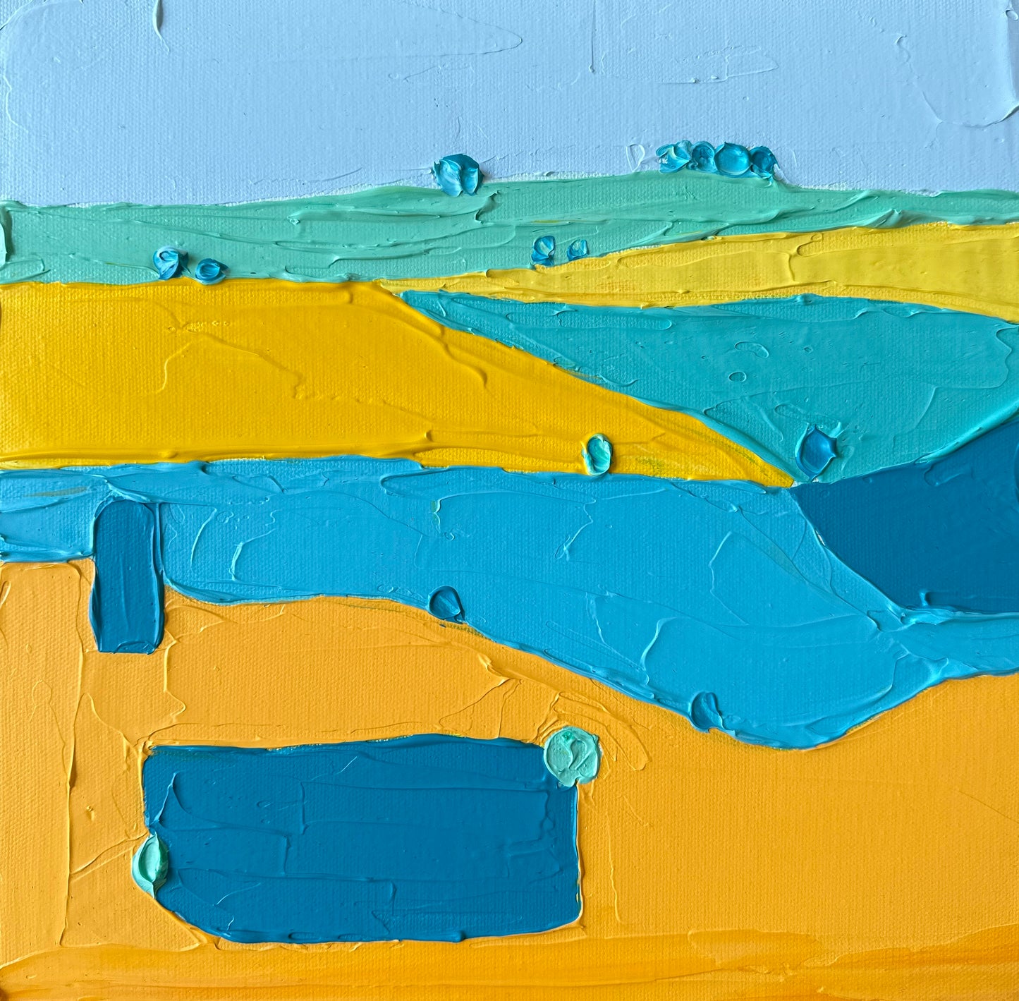 COUNTRYSIDE 25 30.5x30.5 cm acrylic on canvas original painting