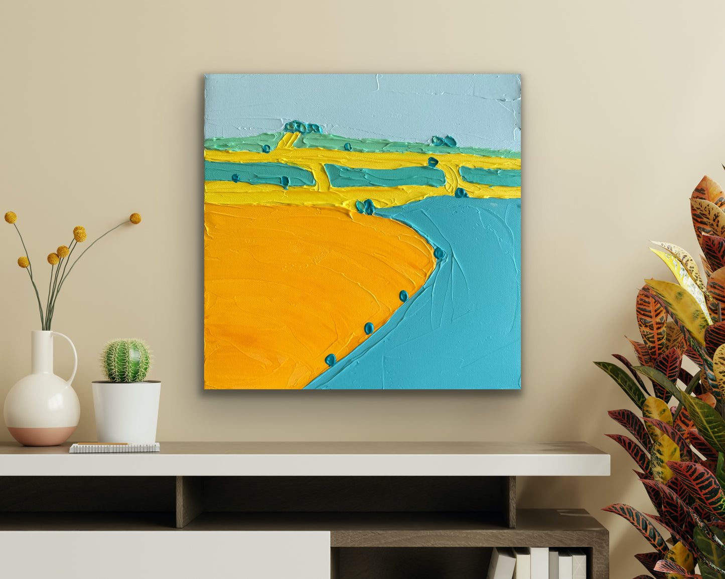 COUNTRYSIDE 23 30.5x30.5 cm acrylic on canvas original painting