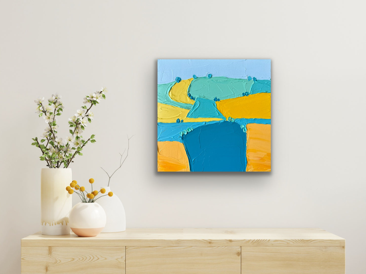 COUNTRYSIDE 24 30.5x30.5 cm acrylic on canvas original painting