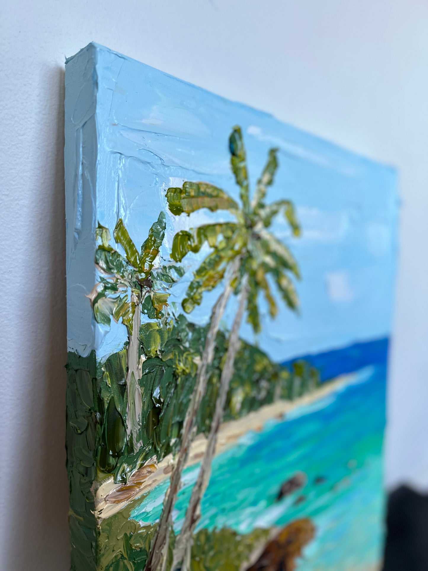 TROPICAL RETREAT I 41x51 cm acrylic on canvas original painting