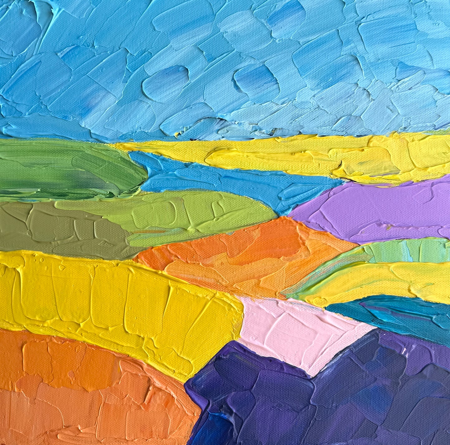 COUNTRYSIDE 29 30.5x30.5 cm acrylic on canvas original painting