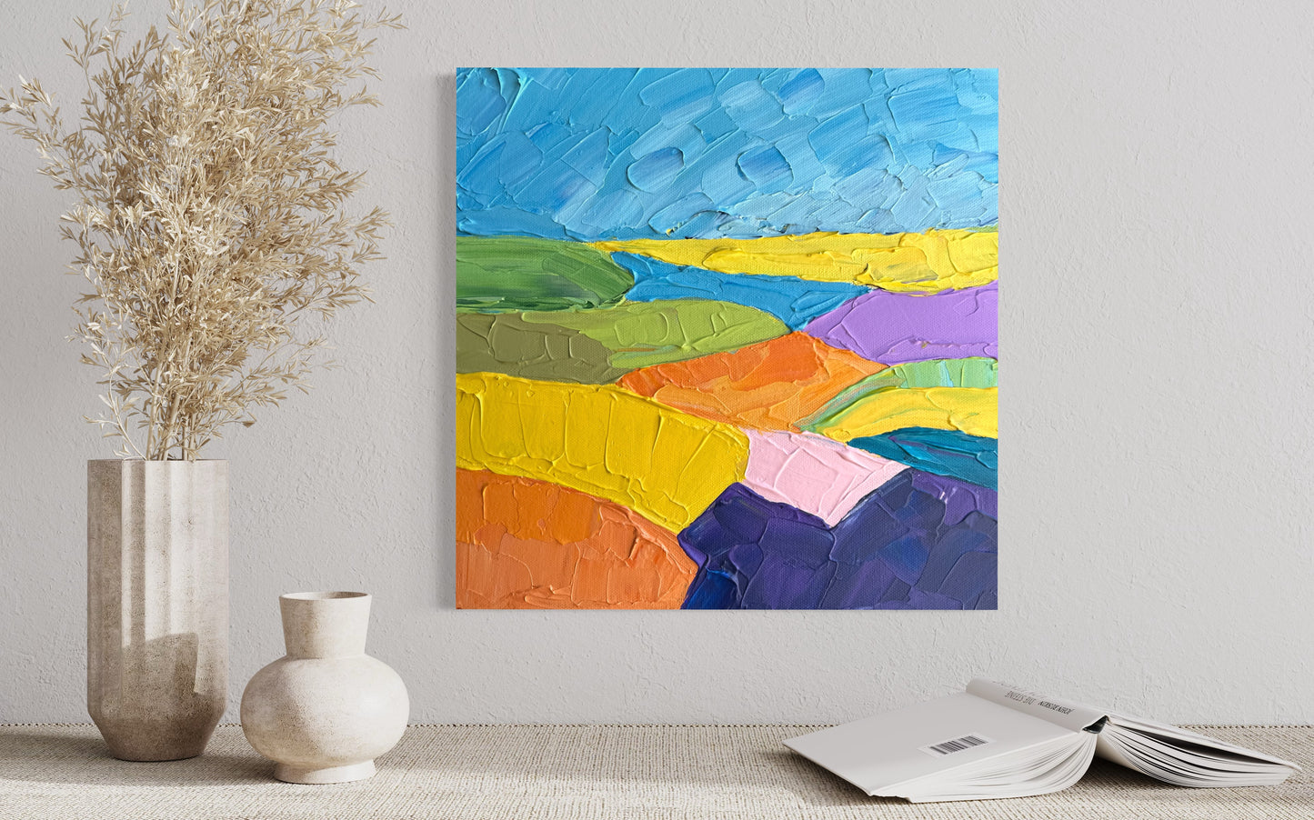 COUNTRYSIDE 29 30.5x30.5 cm acrylic on canvas original painting