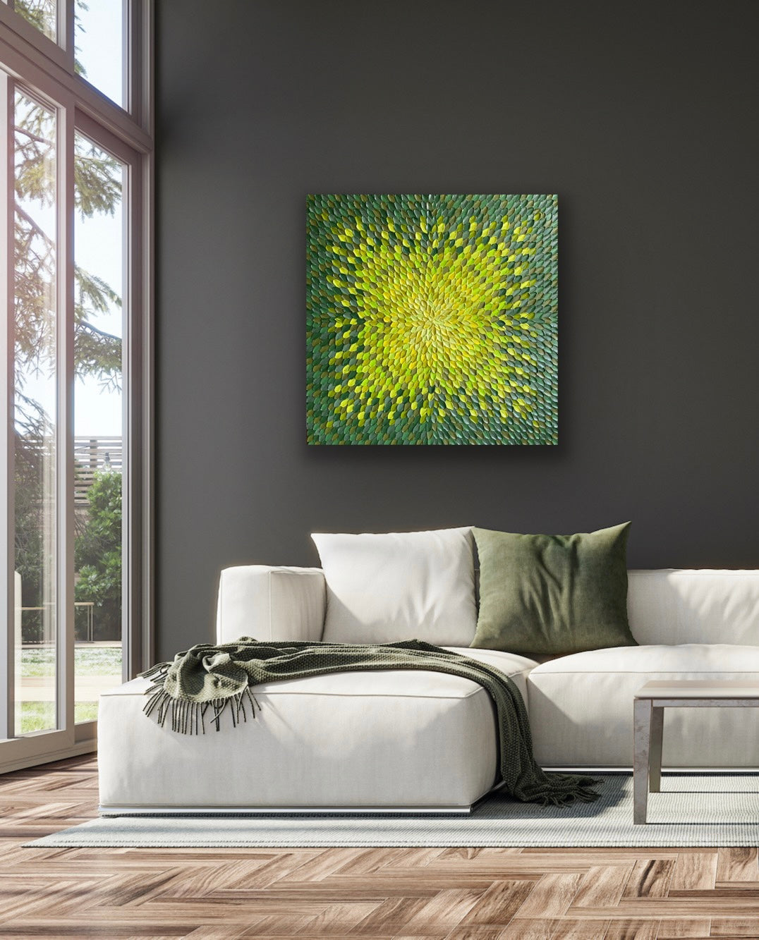 AUSTRALIAN BUSH 76x76 cm acrylic on canvas original painting