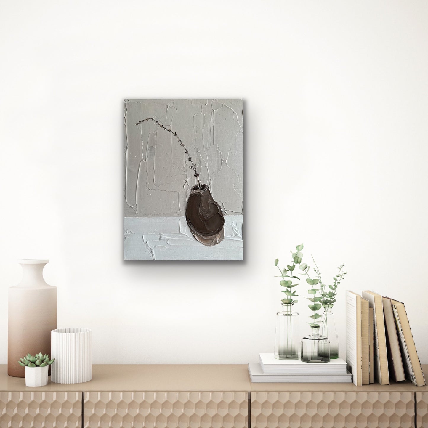 VASE AESTHETICS 2 20x25.4 cm acrylic on canvas original painting