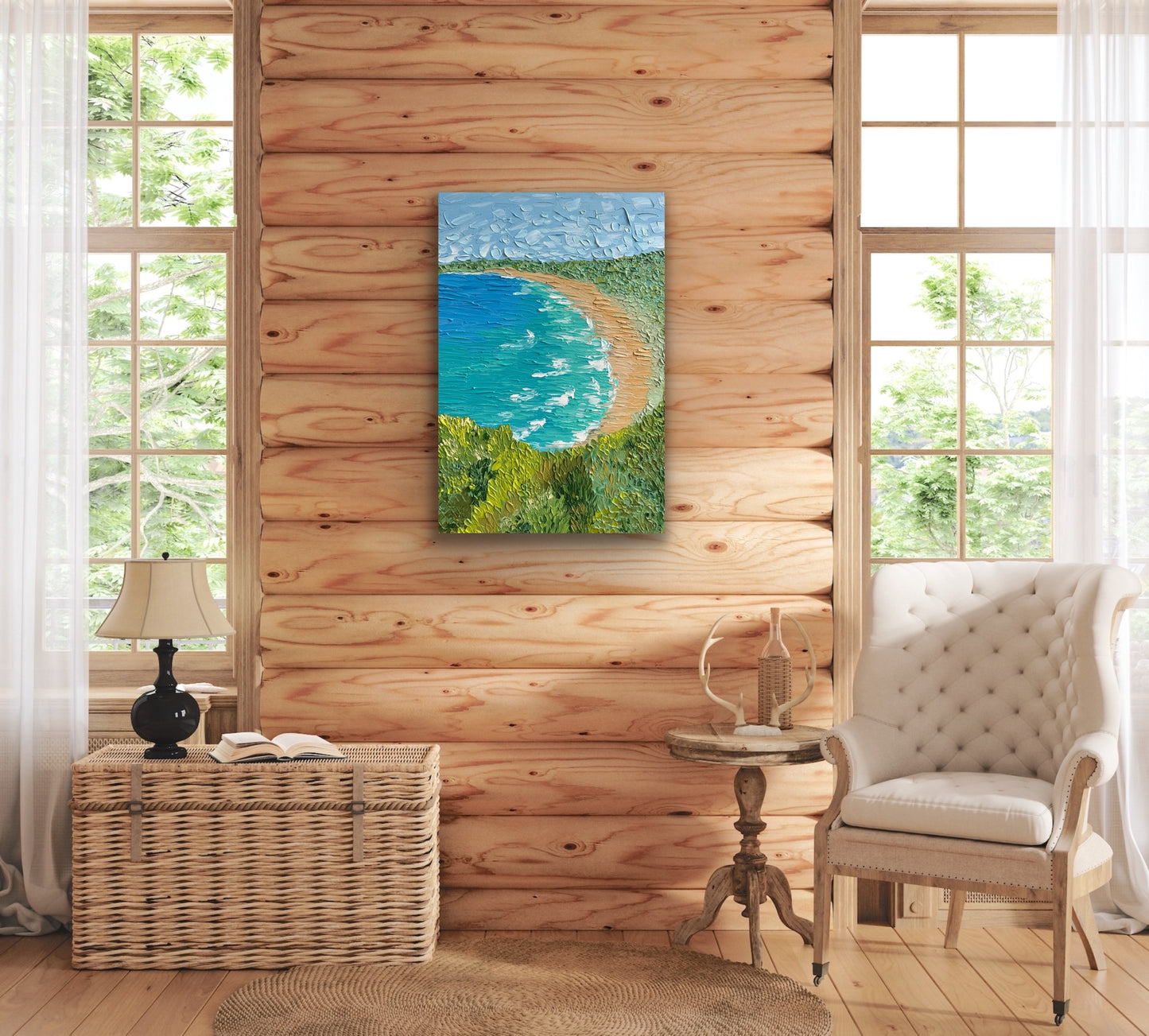 BYRON BAY 51x76 cm acrylic on canvas original painting