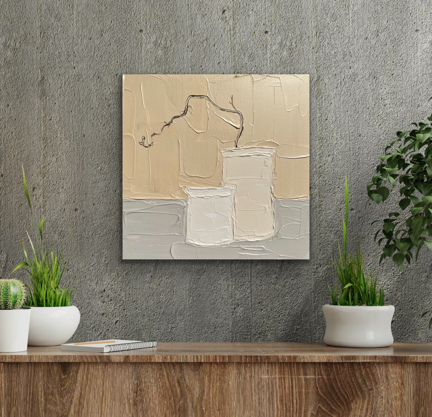 VASE AESTHETICS 7 30.5x30.5 cm acrylic on canvas original painting