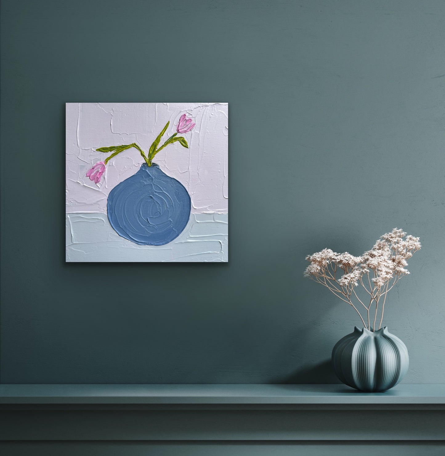 VASE AESTHETICS 11 30.5x30.5 cm acrylic on canvas original painting