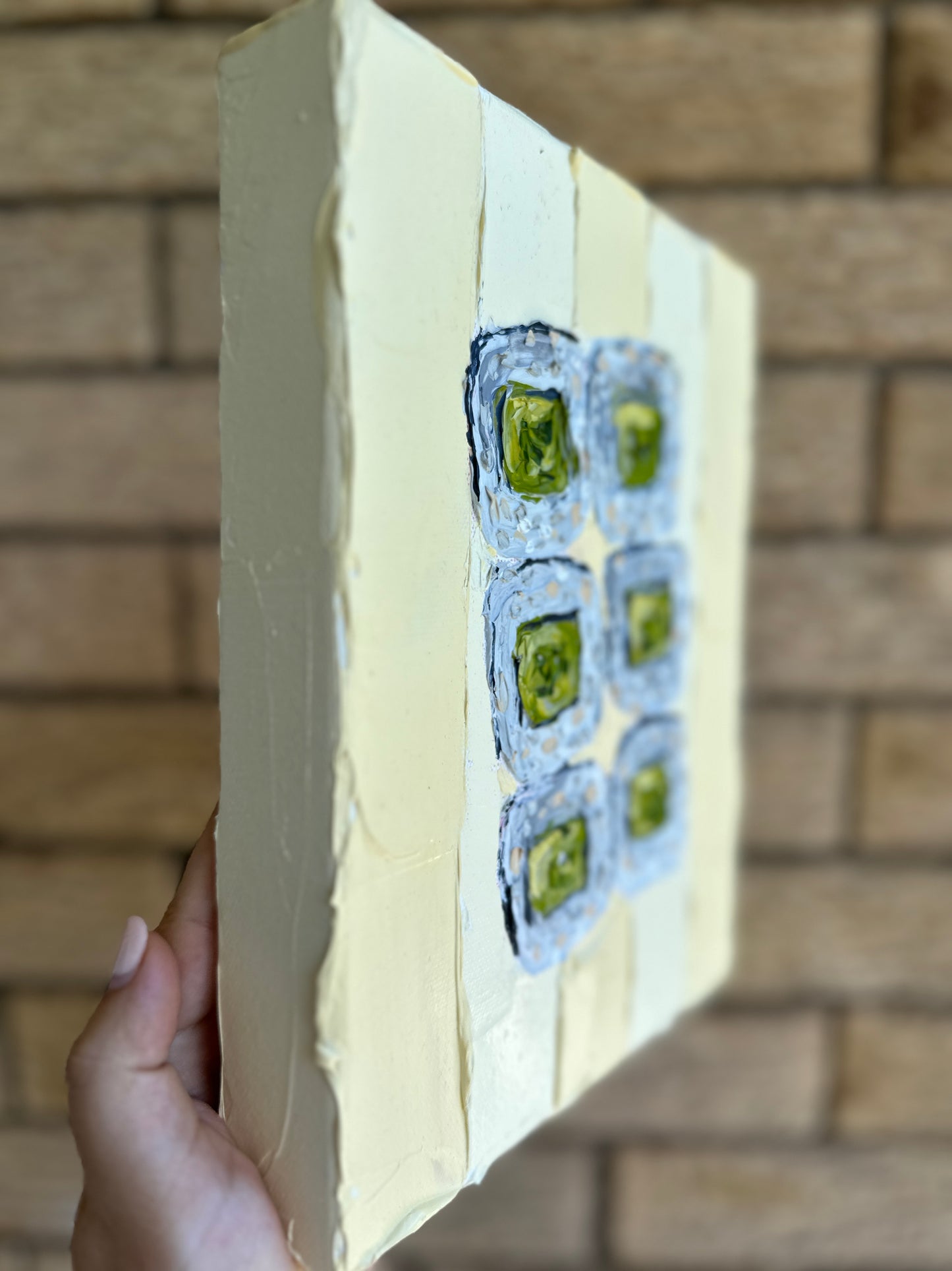SUSHI FUSION 20.4x25.4 cm acrylic on canvas original painting