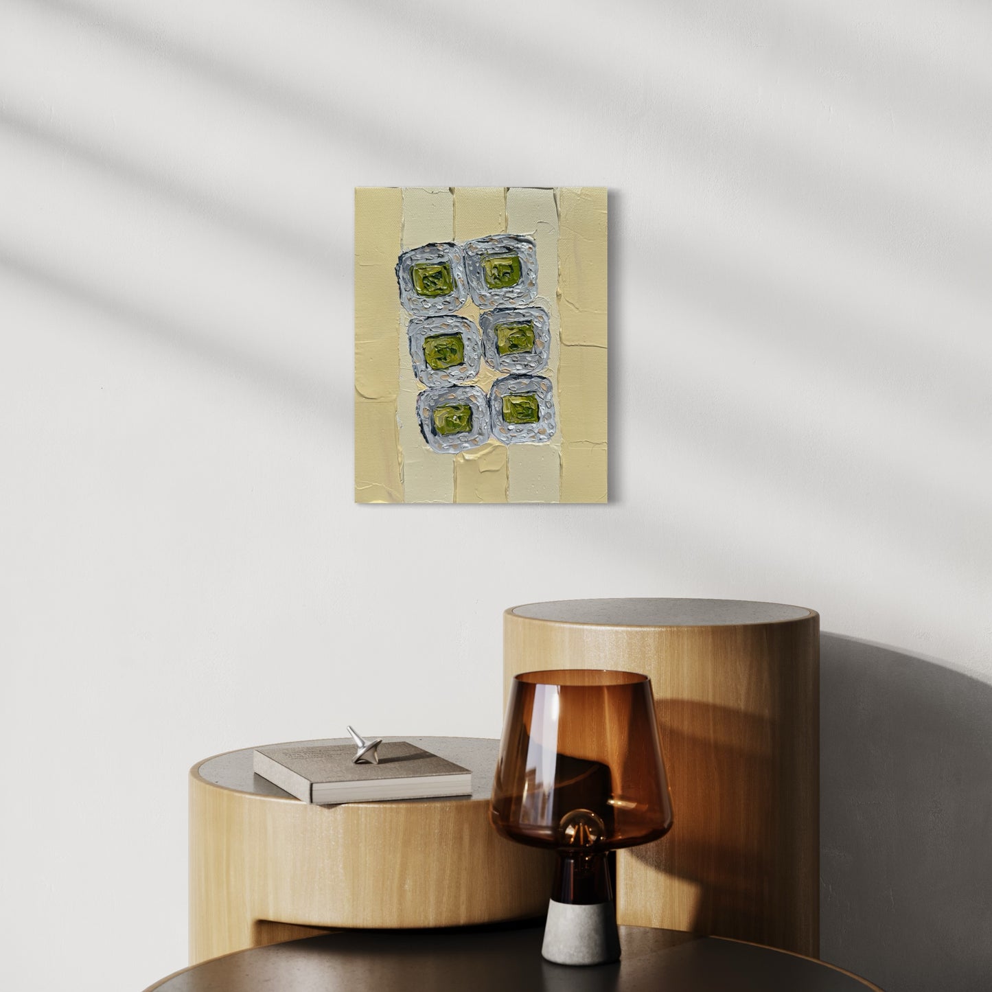 SUSHI FUSION 20.4x25.4 cm acrylic on canvas original painting