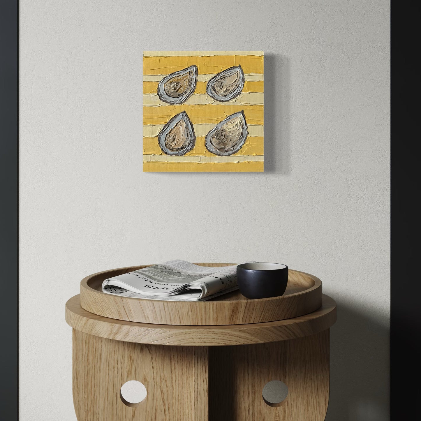 MOOD FOR OYSTERS 20x20 cm acrylic on canvas original painting