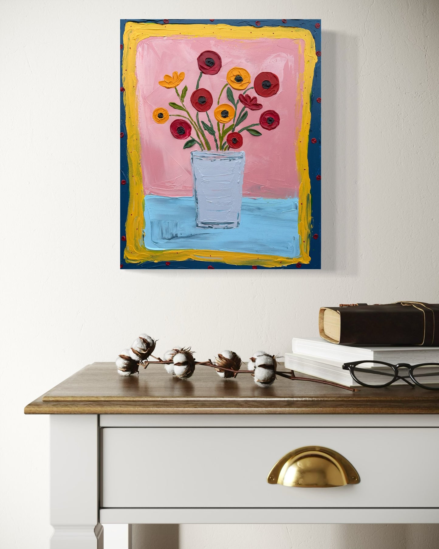 MATISSE INSPIRED STILL LIFE 9 41x51 cm acrylic on canvas original painting