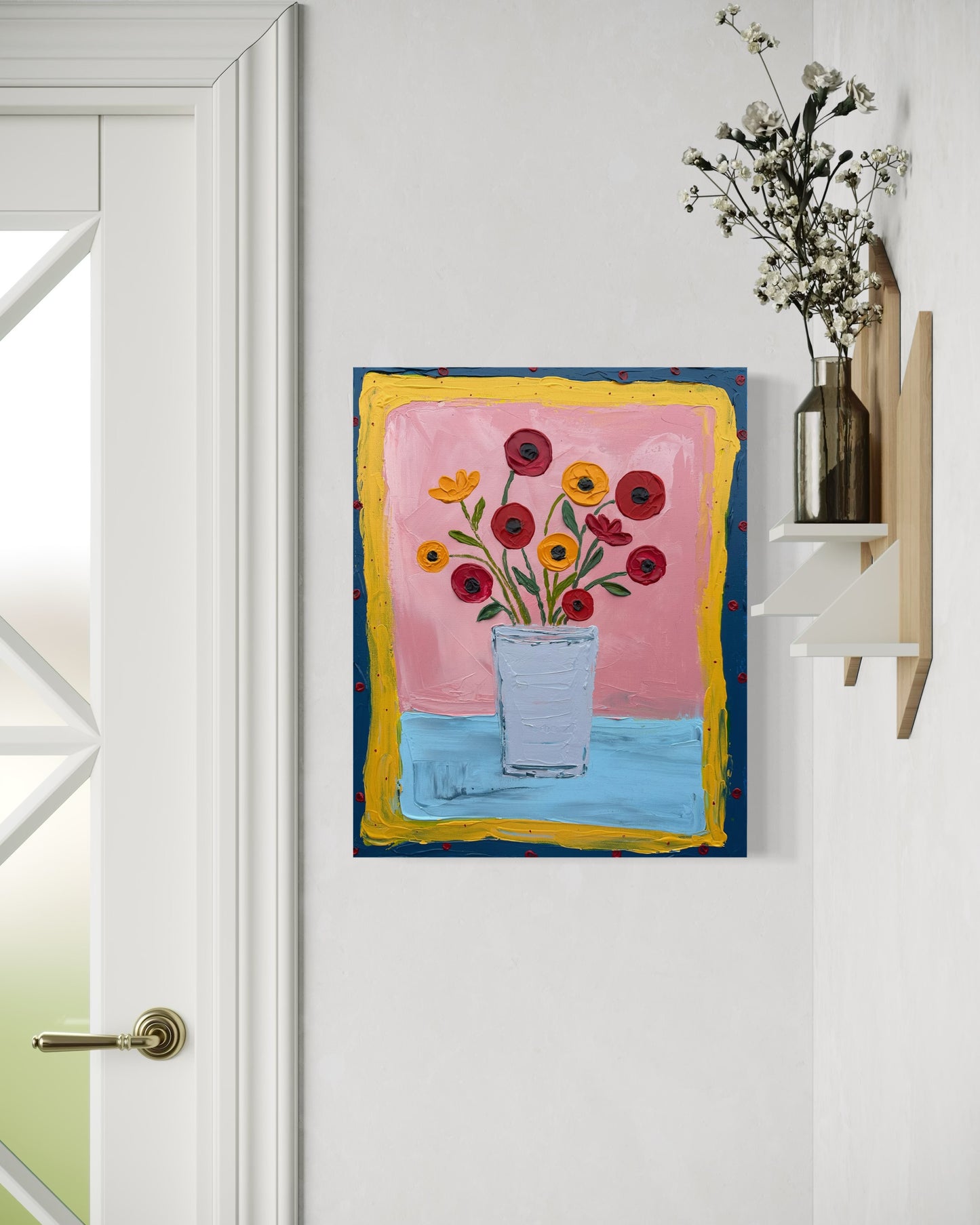 MATISSE INSPIRED STILL LIFE 9 41x51 cm acrylic on canvas original painting
