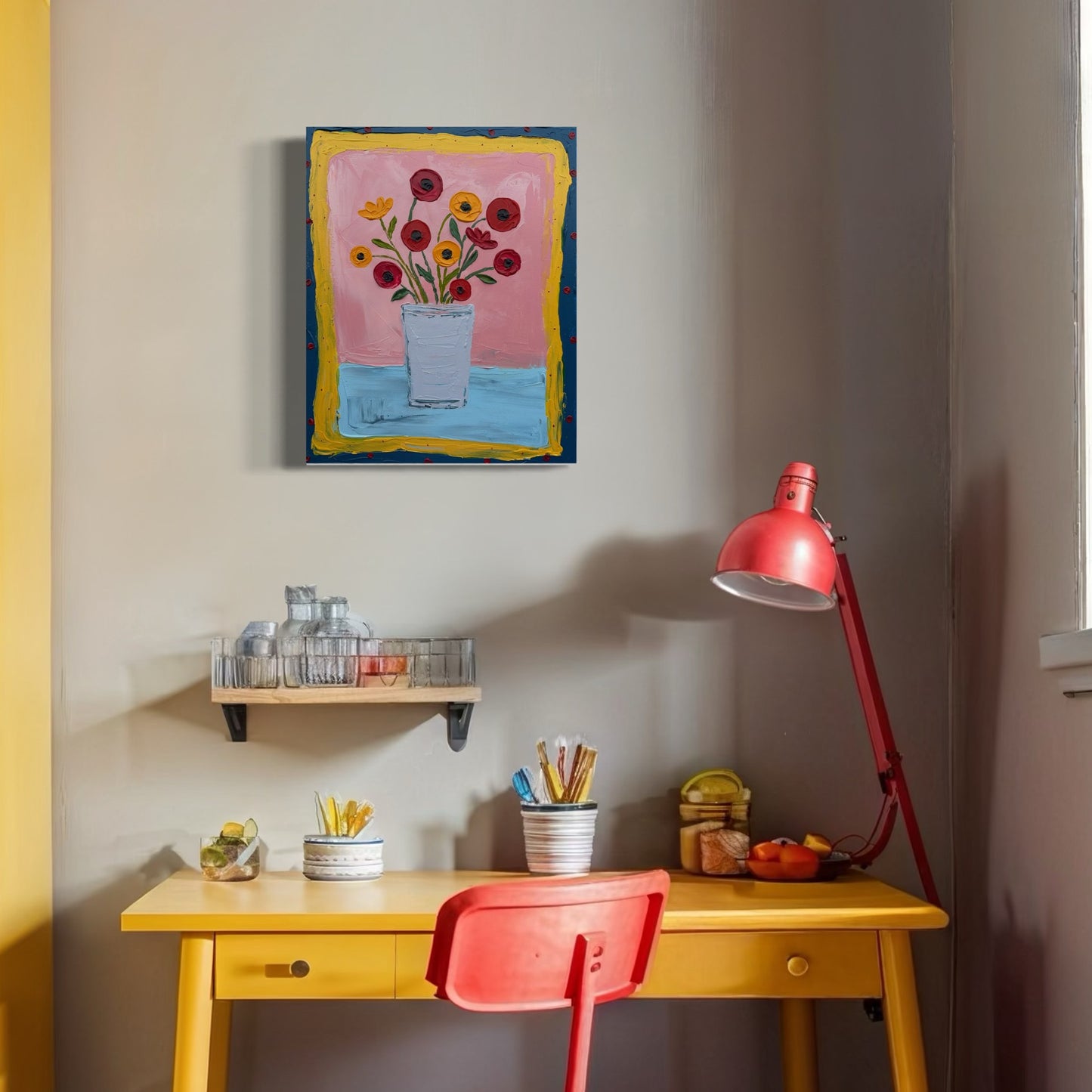 MATISSE INSPIRED STILL LIFE 9 41x51 cm acrylic on canvas original painting
