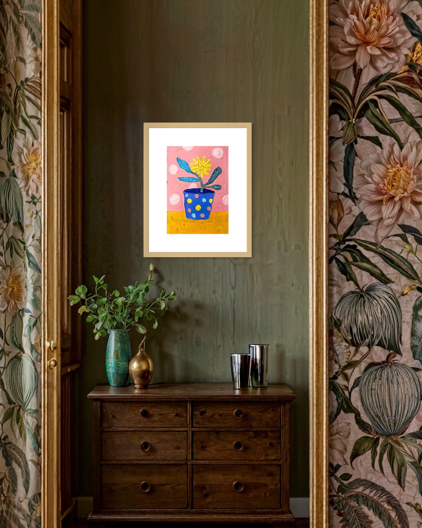 MATISSE INSPIRED STILL LIFE 8 21x29.7 cm acrylic on paper original painting