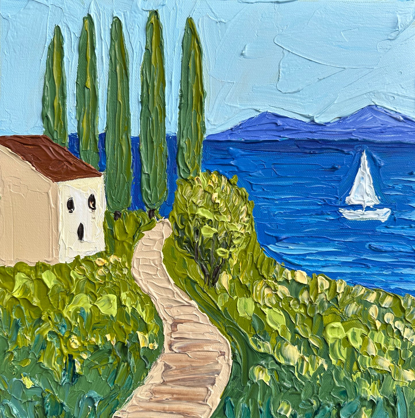 TUSCAN MEMORIES| 30.5x30.5 cm acrylic on canvas original painting