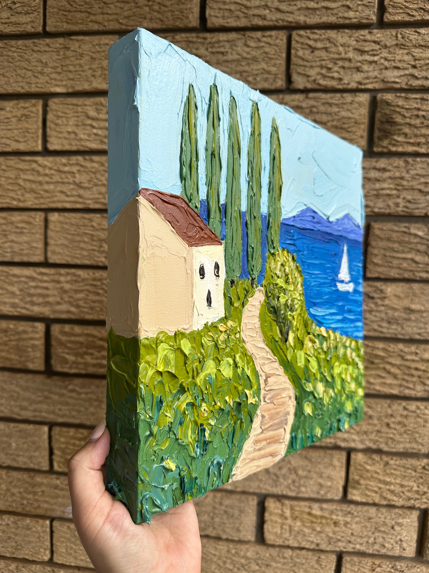 TUSCAN MEMORIES| 30.5x30.5 cm acrylic on canvas original painting