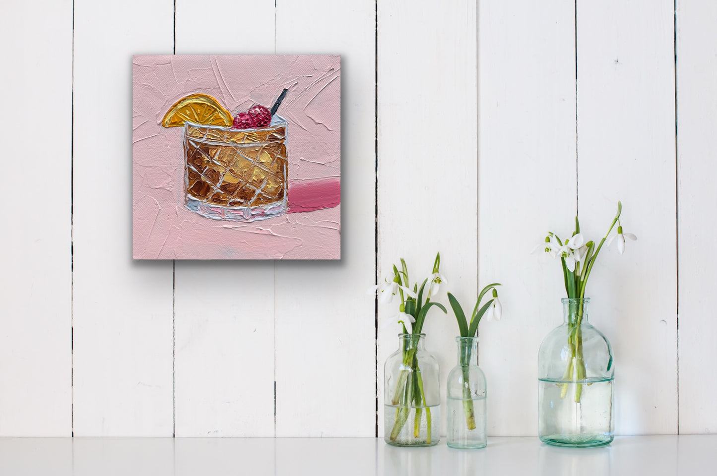 FRIDAY NIGHT 20x20 cm acrylic on canvas original painting