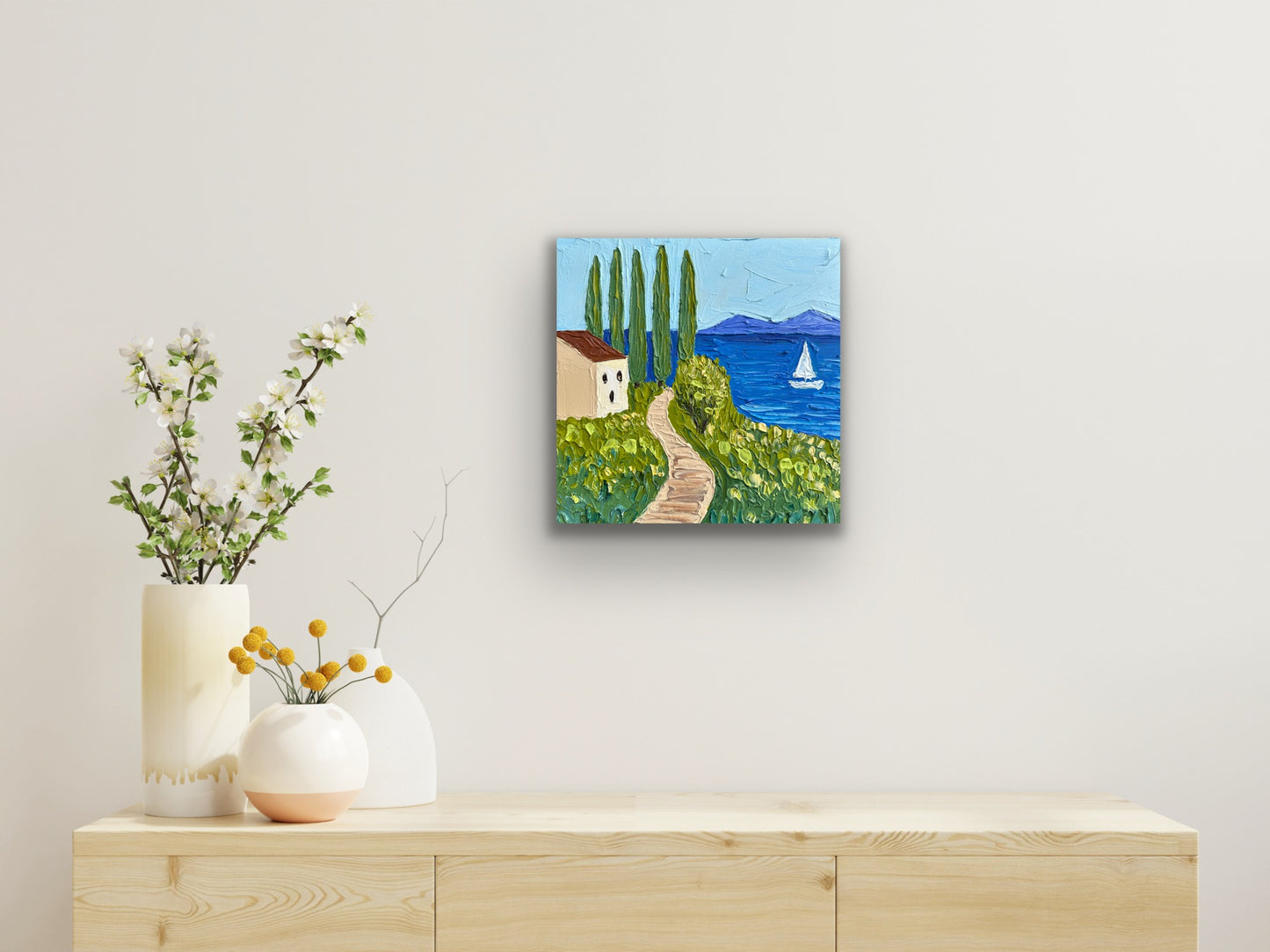 TUSCAN MEMORIES| 30.5x30.5 cm acrylic on canvas original painting
