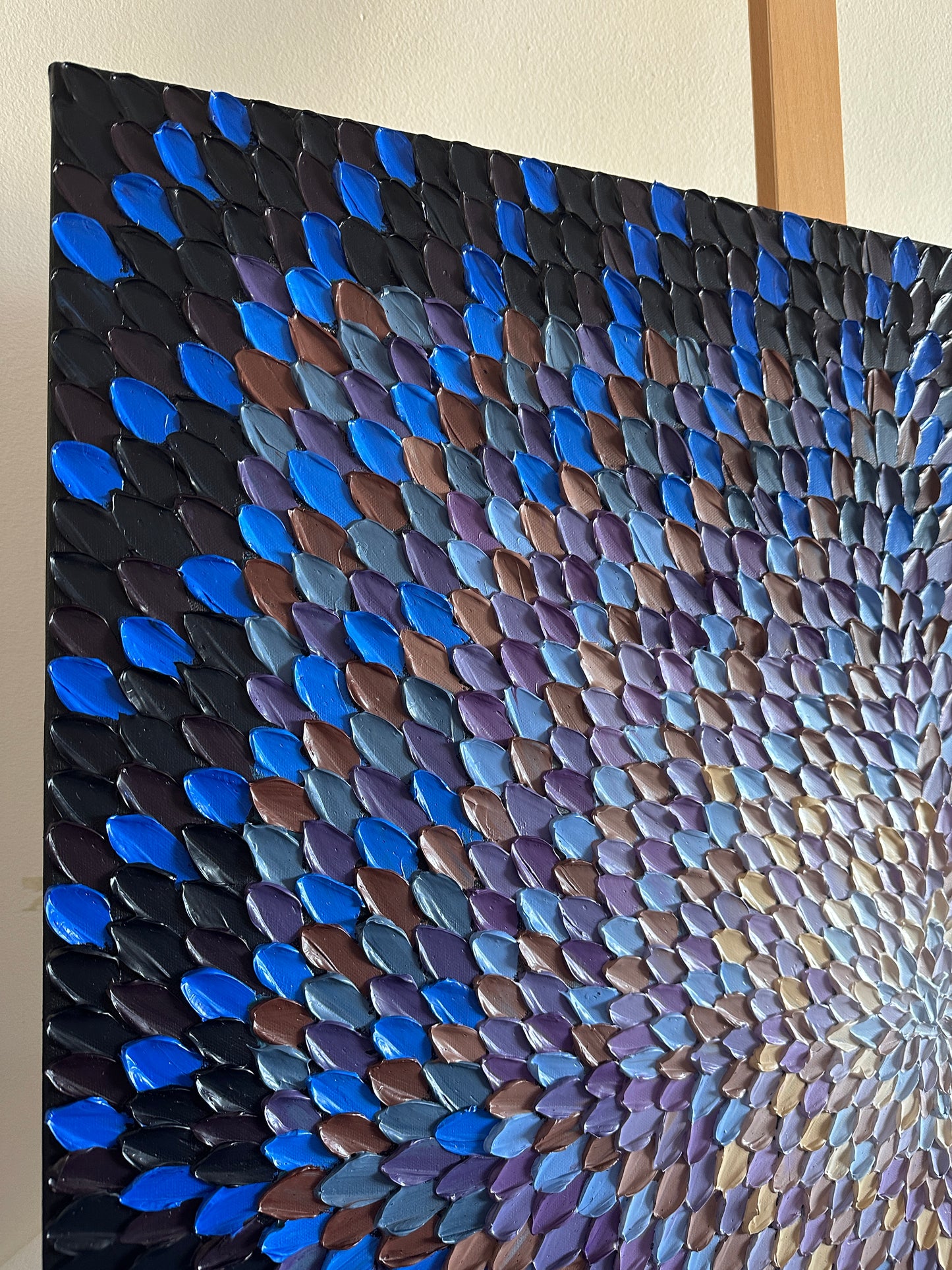 MELBOURNE NIGHTS I 91x91 cm acrylic on canvas original painting