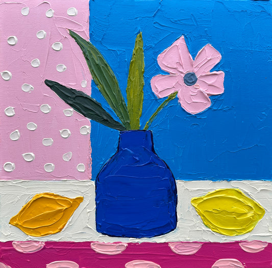 MATISSE INSPIRED STILL LIFE 10 30.5x30.5 cm acrylic on canvas original painting