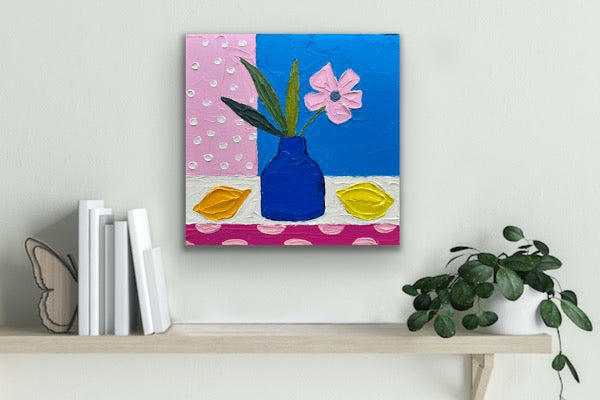 MATISSE INSPIRED STILL LIFE 10 30.5x30.5 cm acrylic on canvas original painting