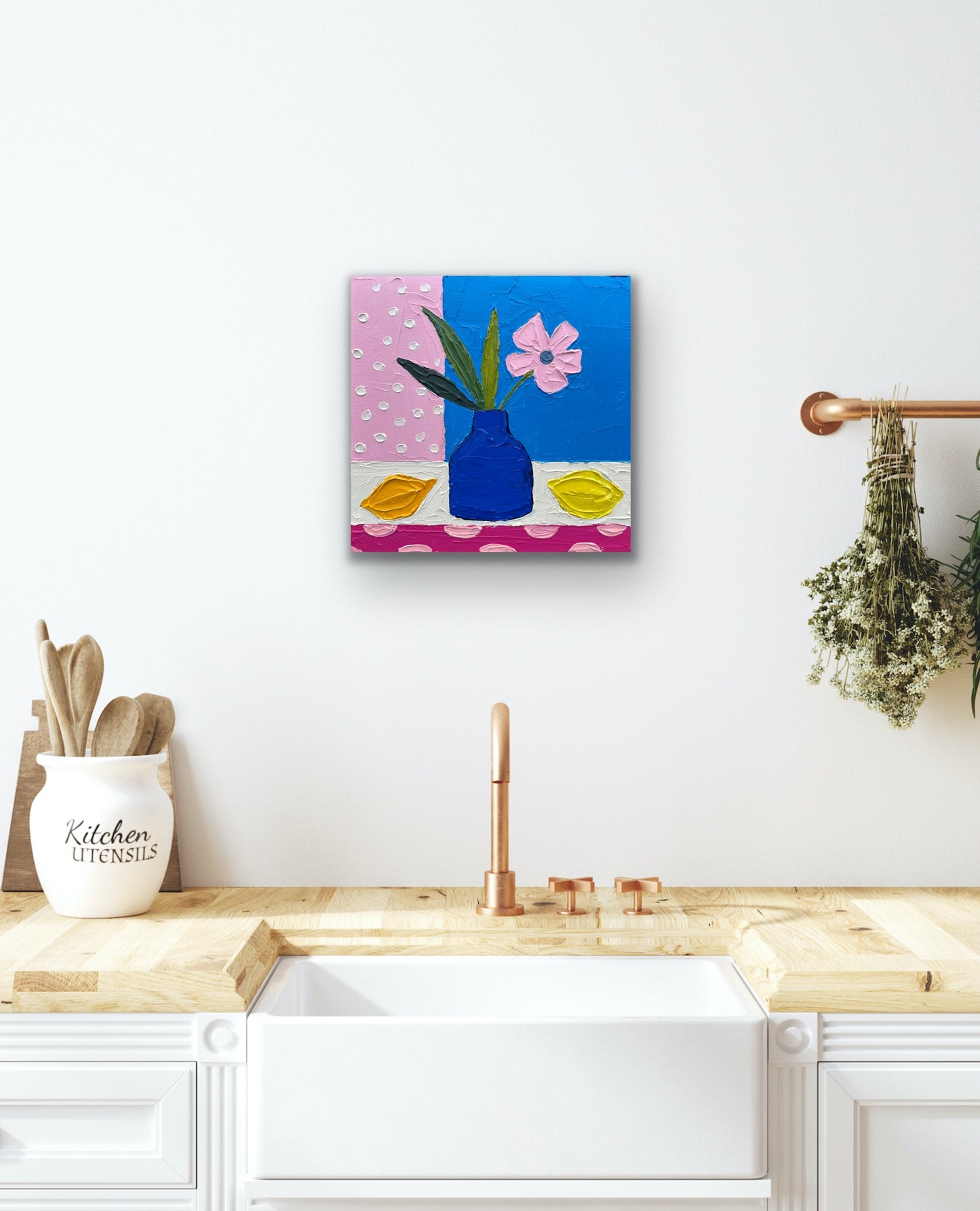 MATISSE INSPIRED STILL LIFE 10 30.5x30.5 cm acrylic on canvas original painting