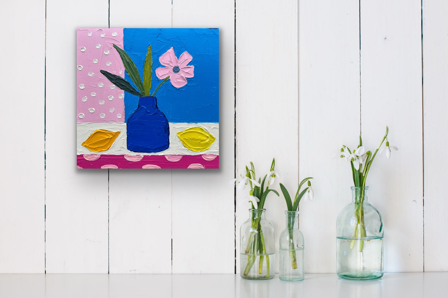 MATISSE INSPIRED STILL LIFE 10 30.5x30.5 cm acrylic on canvas original painting