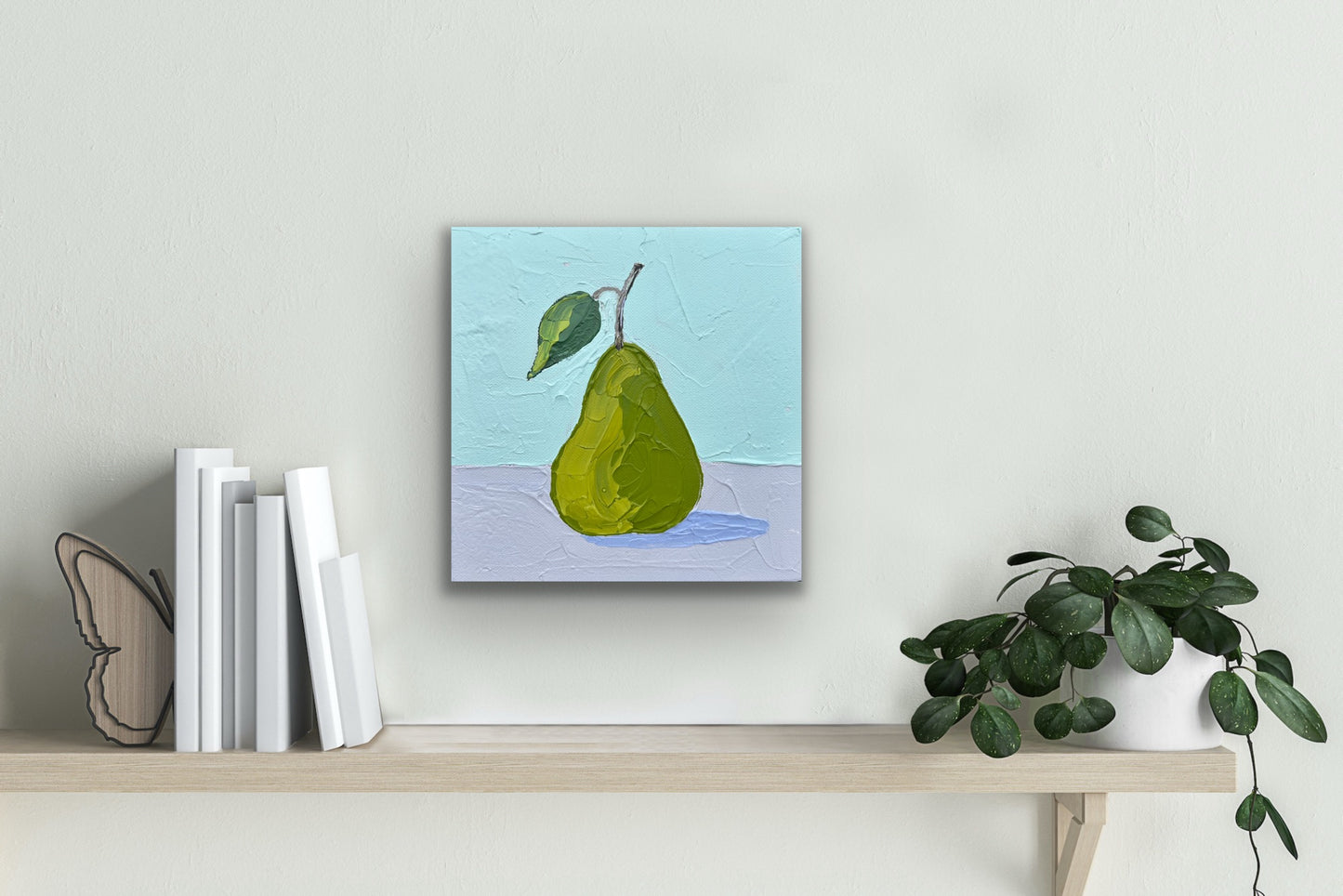 PEAR LOVE 20x20 cm acrylic on canvas original painting