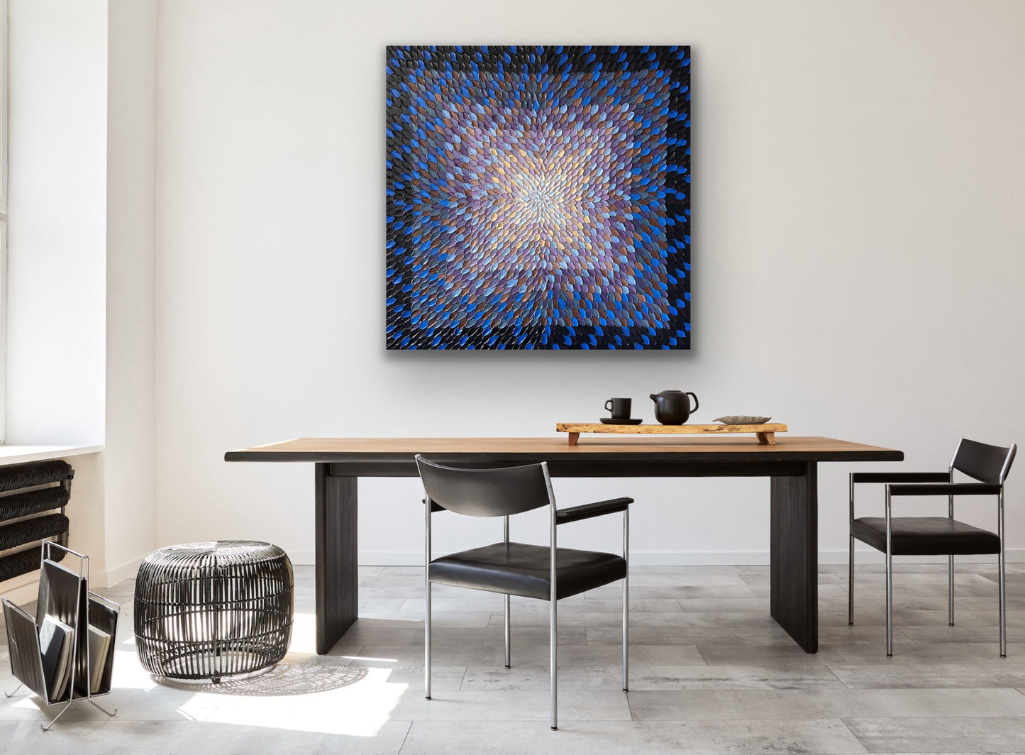 MELBOURNE NIGHTS I 91x91 cm acrylic on canvas original painting