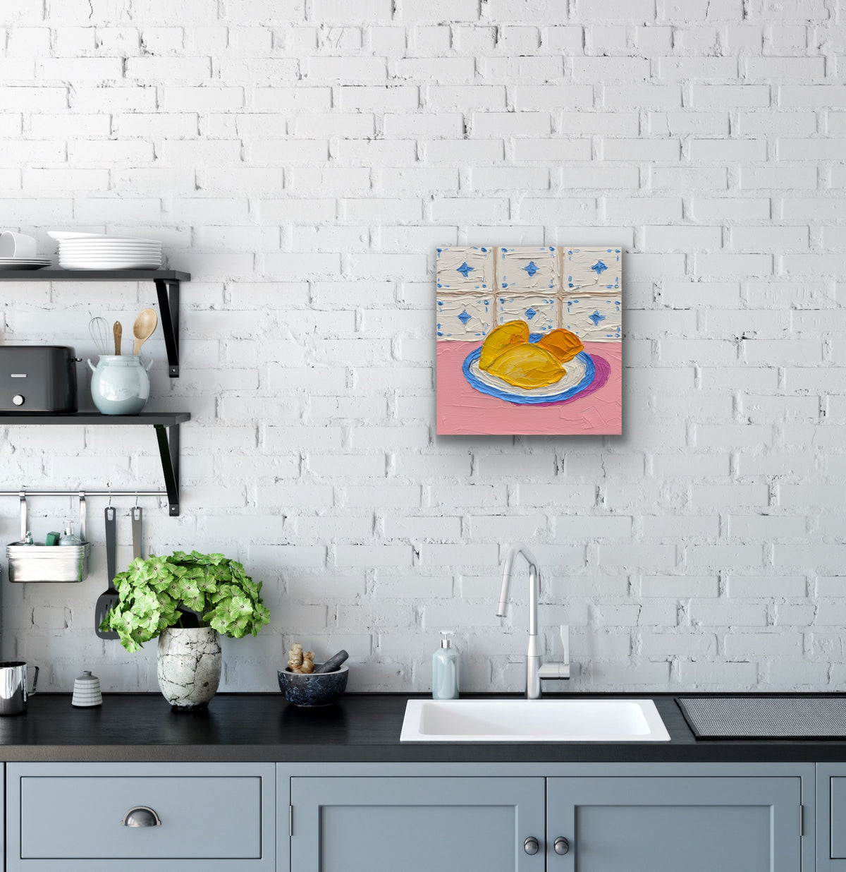 THE LEMON HOUR 20x20 cm acrylic on canvas original painting